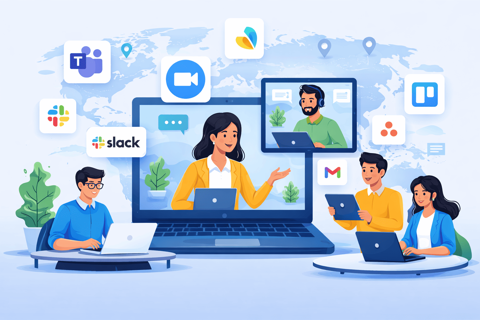 Curated visual reference: Visual Reference: The Rise Of Remote Collaboration Tools How Indian Companies Can